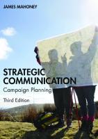 Strategic Communication: Campaign Planning [3 ed.]
 1032329734, 9781032329734