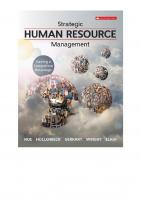 Strategic human resource management : gaining a competitive advantage [Second Canadian edition.]
 9781259024689, 1259024687