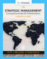 Strategic Management: Concepts and Cases: Competitiveness and Globalization (MindTap Course List) [13 ed.]
 0357033833, 9780357033838