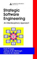 Strategic Software Engineering: An Interdisciplinary Approach [1 ed.]
 0849339391, 9780849339394, 9781420031119