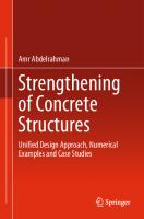 Strengthening of Concrete Structures
 9811980756, 9789811980756