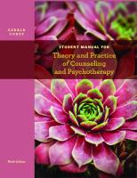 Student manual for Theory and practice of counseling and psychotherapy [9th edition]
 9781133309345, 1133309348