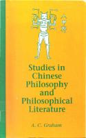 Studies In Chinese Philosophy and Philosophical Literature
 0791404498, 0791404501