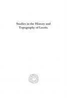 Studies in the History and Topography of Locris.
 9781463220532