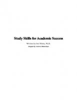 Study Skills for Academic Success