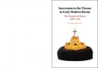 Succession to the Throne in Early Modern Russia: The Transfer of Power 1450–1725
 1108479340, 9781108479349