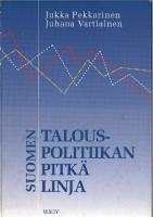 Suomen talouspolitiikan pitkä linja
 9789513966058