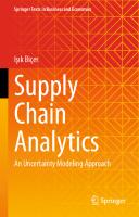 Supply Chain Analytics: An Uncertainty Modeling Approach
 3031303466, 9783031303463