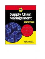 Supply Chain Management For Dummies (For Dummies (Business & Personal Finance)) [1 ed.]
 1119410193, 9781119410195