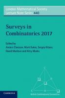 Surveys in Combinatorics 2017
 9781108332699