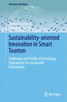 Sustainability-oriented Innovation in Smart Tourism: Challenges and Pitfalls of Technology Deployment for Sustainable Destinations
 3031336763, 9783031336768
