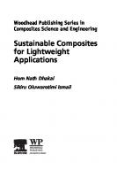 Sustainable Composites for Lightweight Applications
 9780128183168, 0128183160