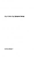 Symptom Design: Vom Zeigen und Sich-Zeigen der Dinge [1. Aufl.]
 9783839422687