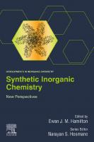 Synthetic Inorganic Chemistry: New Perspectives
 0128184299, 9780128184295