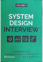 System Design Interview – An Insider's Guide: Volume 2
 1736049119, 9781736049112
