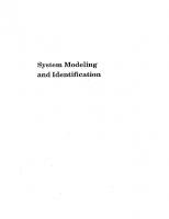 System Modeling and Identification
 0131458892