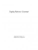 Tagalog Reference Grammar [Reprint 2020 ed.]
 9780520321205