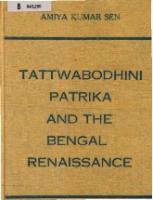 Tattwabodhini Sabha and the Bengal renaissance [1 ed.]