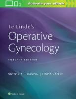 Te Linde’s Operative Gynecology [12th Edition]
 9781496386441