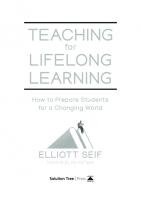 Teaching for Lifelong Learning: How to Prepare Students for a Changing World
 1951075471, 9781951075477