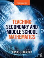 Teaching Secondary and Middle School Mathematics [5 ed.]
 1138922773, 9781138922778