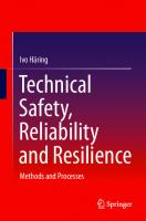 Technical Safety, Reliability and Resilience: Methods and Processes
 9813342714, 9789813342712