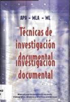 Tecnicas De Investigacion Documental (scan)