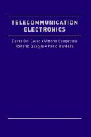 Telecommunication Electronics
 1630817368, 9781630817367