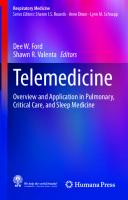 Telemedicine: Overview and Application in Pulmonary, Critical Care, and Sleep Medicine [1 ed.]
 3030640493, 9783030640491