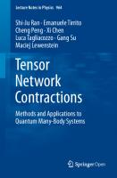 Tensor Network Contractions: Methods and Applications to Quantum Many-Body Systems (Lecture Notes in Physics)
 3030344886, 9783030344887