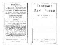 Teologia De San Pablo