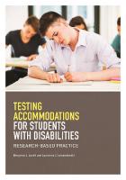 Testing Accommodations for Students With Disabilities: Research-Based Practice [1 ed.]
 1433817977, 9781433817977