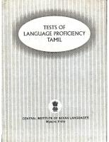 Tests of language proficiency: Tamil
 8173420521