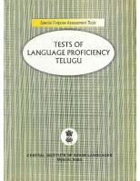 Tests of language proficiency: Telugu