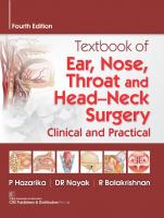 Textbook of Ear, Nose, Throat and Head-Neck Surgery: Clinical and Practical [4 ed.]
 9387964213, 9789387964211