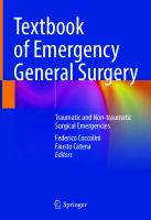 Textbook of Emergency General Surgery: Traumatic and Non-traumatic Surgical Emergencies [1 ed.]
 3031225988, 9783031225987, 9783031225994