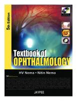 Textbook of Ophthalmology [5 ed.]
 9788184483079, 8184483074