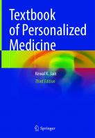 Textbook of Personalized Medicine [3 ed.]
 9783030620790, 3030620794