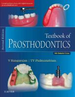 Textbook of Prosthodontics [2 Revised edition]
 9351524442, 9789351524441