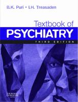 Textbook of Psychiatry [3 ed.]
 9780702031571