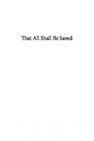 That All Shall Be Saved: Heaven, Hell, and Universal Salvation
 9780300248739