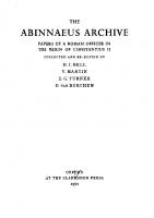 The Abinnaeus archive: papers of a Roman officer in the reign of Constantius II