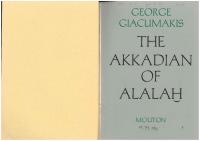 The Akkadian of Alalah