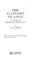 The Allegory of Love A Study in Medieval Tradition
 9781107659438