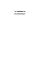 The Ambiguities of Experience
 9780801459016