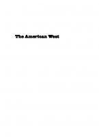 The American West: A New Interpretive History [Second Edition]
 9780300231786
