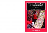 The Anthropology of Performance: A Reader
 9781118323991