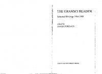 The Antonio Gramsci Reader: Selected Writings 1916-1935
 0814727107, 9780814727102
