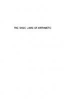 The Basic Laws of Arithmetic [Reprint 2020 ed.]
 9780520312364