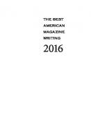 The Best American Magazine Writing 2016
 9780231543644